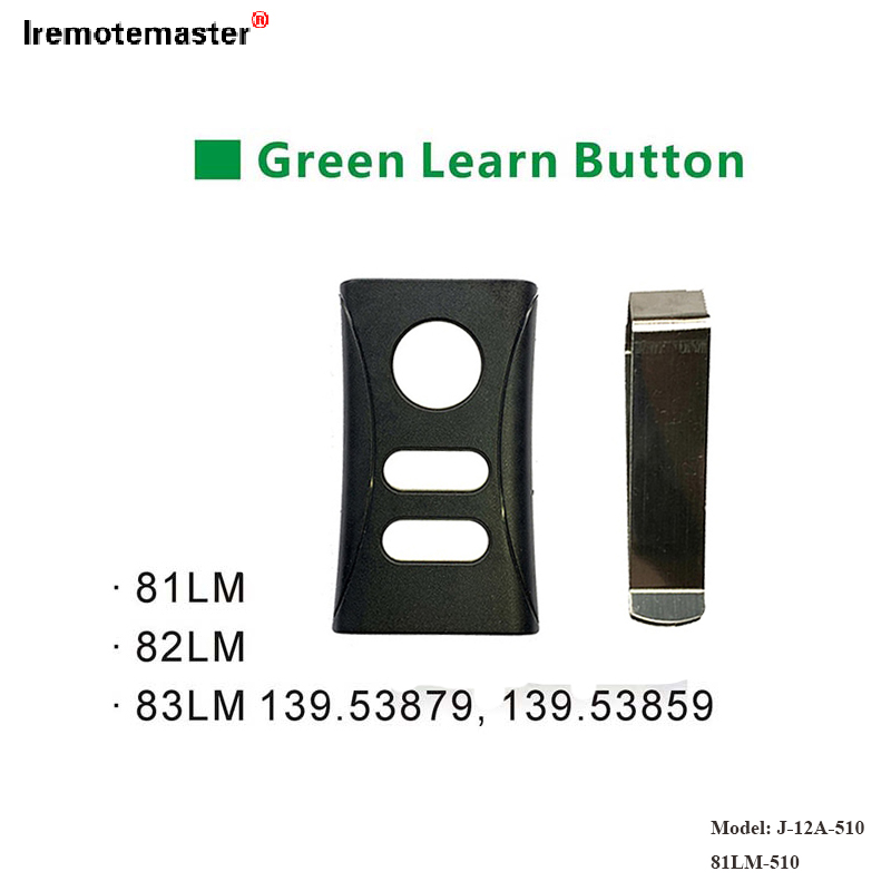 Para 81LM 82LM 83LM Verde Botão Aprender Botão de Aprendizagem 390 MHz Substituição Remota da Porta da Garagem